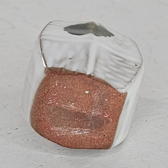 Miniature Redware Pottery Vase Figurine Tiny Small Kitsch Cute 1.5" - Picture 6 of 8